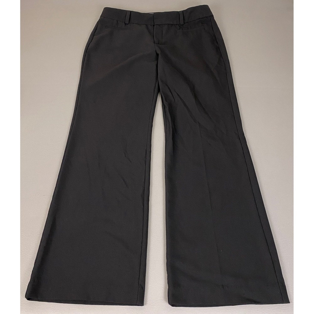 Dockers Dress Pants Womens Size 12 M Black Wide Leg Stretch Trousers Lightweight